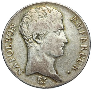 France, Napoleon Bonaparte, 5 francs (AN 14) 1805 A, Paris
