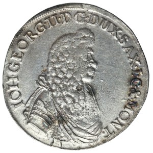 Niemcy, Saksonia, Johann Georg, 2/3 talara 1680 C-F, Drezno