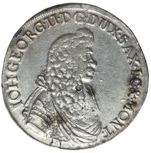 Germany, Saxony, Johann Georg, 2/3 thaler 1680 C-F, Dresden