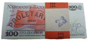 100 zloty 1986, SG series, bank parcel 100 pcs.