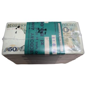 Zgrzewka bankowa 50 zł 1988, Świerczewski, seria HL, 1000 szt.