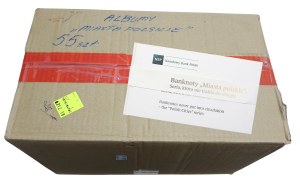 Polish Cities banknote album set, 55 pieces.