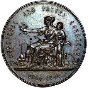 Galicja, Medal na 25-lecie Galicyjskiego Towarzystwa Aptekarskiego 1894