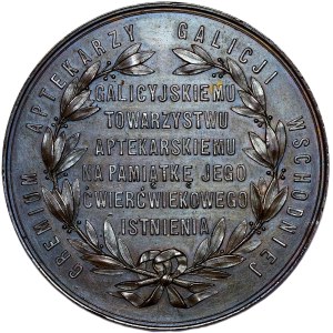 Galicja, Medal na 25-lecie Galicyjskiego Towarzystwa Aptekarskiego 1894
