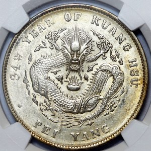China, Chihli Province, $1 YR34 (1908)