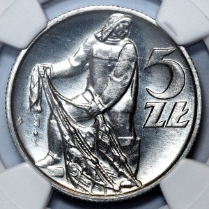 5 złotych 1959, Rybak