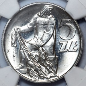 5 złotych 1974, Rybak