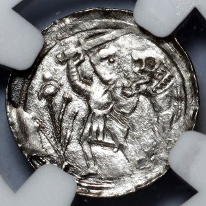 Ladislaus II the Exile (1138-1146), denarius, fight with the lion
