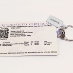 Pierścionek srebrny z naturalnymi kwarcem i topazem