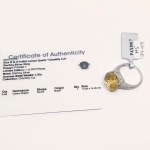 Anello in argento con quarzo citrino naturale
