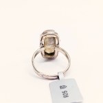 Anello in argento con labradorite naturale