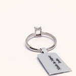 Anello in argento con topazio naturale Cullinan