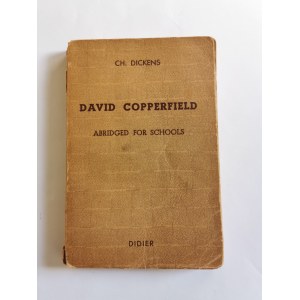 Libro CH. Dickens - David Copperfield. Lingua inglese. Henry Didier, Parigi, 1930