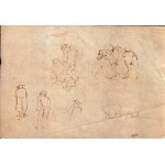 Série de huit croquis aux sujets variés, Fin du 19e siècle Artiste