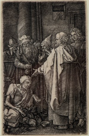 Albrecht Durer (1471 - 1528), Saint Peter and Saint John Healing a Cripple at the Gate of the Temple