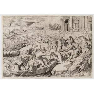 detto Marco da Ravenna (1493 - 1527), The Abduction of Helen, after Raphael