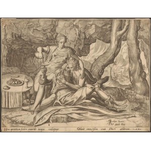 Philip Galle (1537 - 1612), Lot's drunkenness