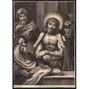 Cornelis Galle I (1576 - 1650), Ecce Homo, after Correggio