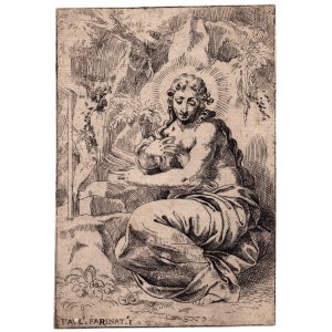 Paolo Farinati (Verona 1524 - 1606), Mary Magdalene in the desert