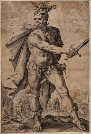 Hendrik Goltzius (1558 - 1617), Gaius Mucius Scaevola