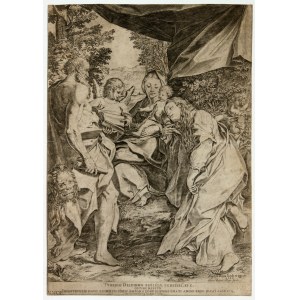 Agostino Carracci (1557 - 1602), The Madonna of Saint Jerome, after Correggio