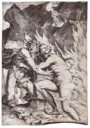 Agostino Carracci (1557 - 1602), Orpheus and Eurydice, from 