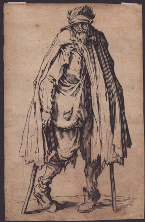 Jacques Callot (1592 - 1635), The male beggar with the sticks