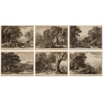 Herman van Swanevelt (Woerden 1603 - Parigi 1655), Six landscapes with the story of Adonis, 1654