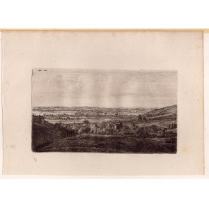 Jan Ruijscher (ca. 1625 - ca. 1675), A small village seen from a hill