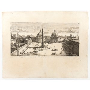 Gaspar van Wittel (Amersfoort 1653 - Roma 1736), Piazza del Popolo in Rome