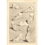 Joachim von Sandrart (after) (1606 - 1688), Models of ancient Roman footwear