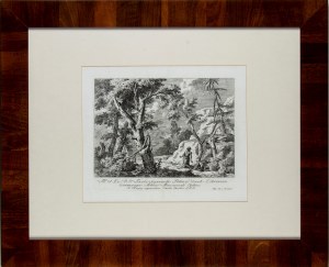 Marco Ricci (1676 Belluno - Venezia 1729), Landscape with two figures in a wild