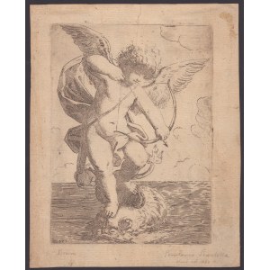 Girolamo Scarsello (1670 (fl.)), Cupid standing on the back of a dolphin