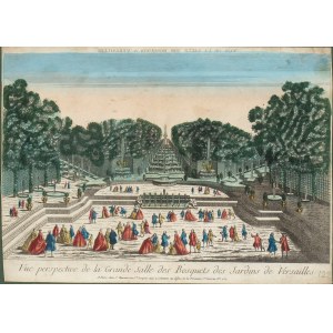 Vue perspective de la Grande Salle des Bosquets des Jardins de Versailles, second half of the 18th century