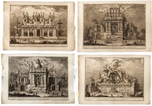 Giuseppe Vasi (1710 - 1782), Disegni delle macchine