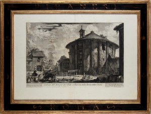 Giovanni Battista Piranesi (Mogliano Veneto 1720 - Venezia 1778), Veduta del Tempio di Cibele a Piazza della Bocca della Verità
