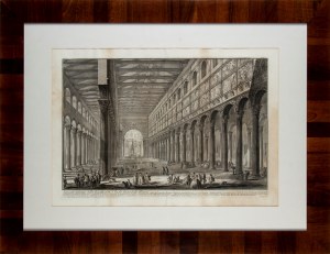 Giovanni Battista Piranesi (Mogliano Veneto 1720 - Venezia 1778), Spaccato interno della Basilica di S. Paolo fuori delle Mura