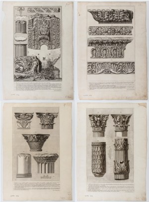Giovanni Battista Piranesi (Mogliano Veneto 1720 - Venezia 1778), Various ornamental fragments