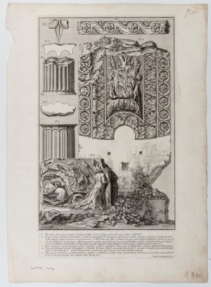 Giovanni Battista Piranesi (Mogliano Veneto 1720 - Venezia 1778), Various ornamental fragments
