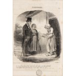 Honoré Daumier (1808 - 1879), Pastorales, no. 48: En v'ia, mon biau tnosieu, du lait comme vous n'en trouvais point dans vot Paris!