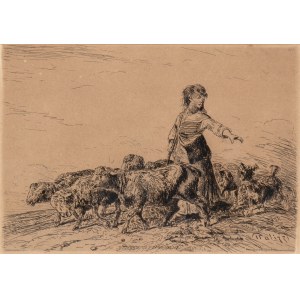 FILIPPO PALIZZI (Vasto 1818 - NapolI 1899), Souvenir du Puy-en-Velais