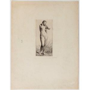 Charles Jacque (1813 - 1894), The Young Bather, after Auguste Delâtre