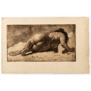 Ernesto Bazzaro (1859 - 1937), Female nude seen from behind