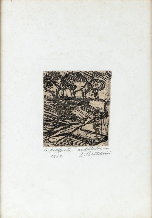 LUIGI BARTOLINI (Cupramontana 1892 - Roma 1963), La passeggiata, 1962