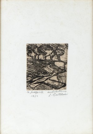 LUIGI BARTOLINI (Cupramontana 1892 - Roma 1963), La passeggiata, 1962