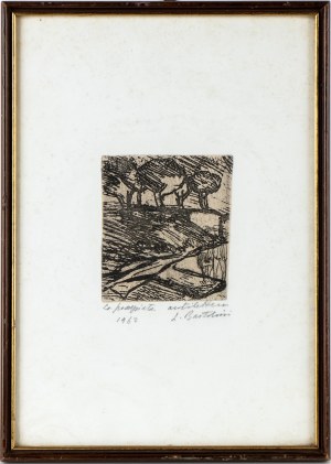 LUIGI BARTOLINI (Cupramontana 1892 - Roma 1963), La passeggiata, 1962
