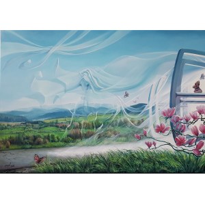 Maja Wolf, Vent de liberté (L sur toile)