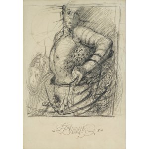 Franciszek Starowieyski (1930 Bratkówka presso Krosno - 2009 Varsavia), Autoritratto, 1984