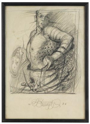 Franciszek Starowieyski (1930 Bratkówka k. Krosna - 2009 Warszawa), Autoportret, 1984