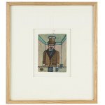 Nikifor Krynicki (1895 Krynica Zdrój - 1968 Folusz), Autoritratto con cappello